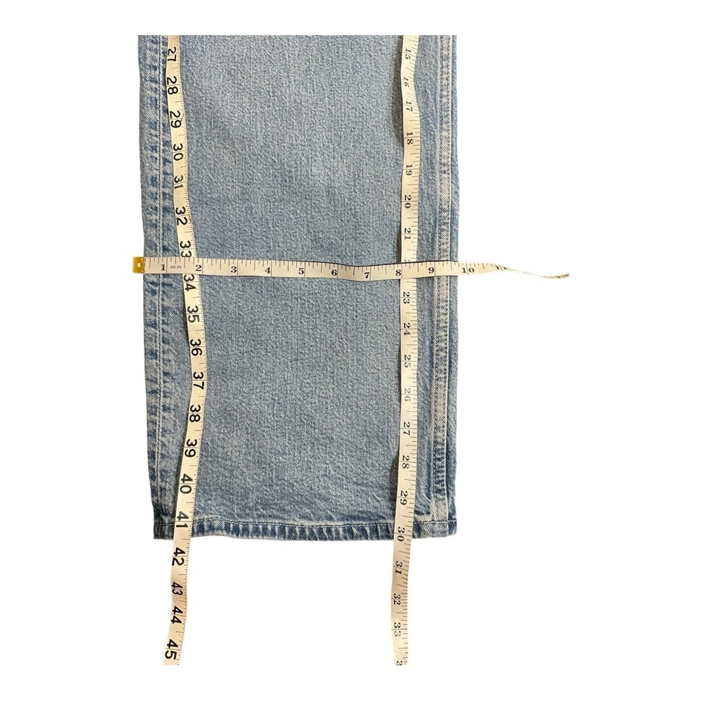 H&M Jeans Womens Size 8 Loose Straight Ankle Light Wash Denim High Rise - Picture 13 of 14